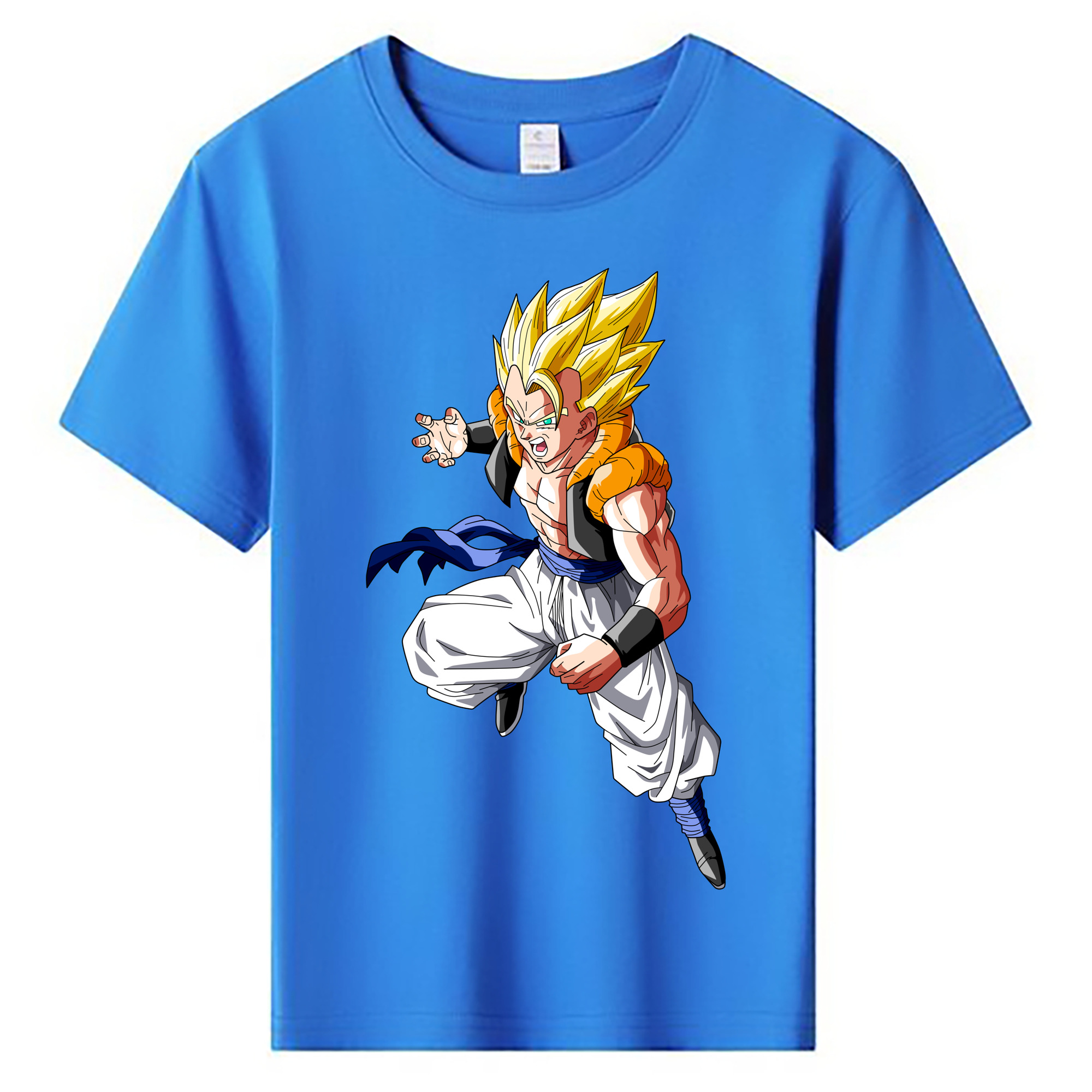 （画像用） ドラゴンボール ベジータ四世（Bejīta Yonsei）DRAGON BALL Vegeta IV 綿100％キッズTシャツ（フロントプリント）